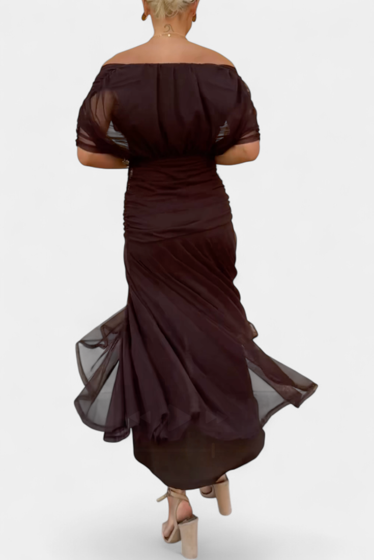 Florendra™ | Vestido Largo Floral con Cuello en V