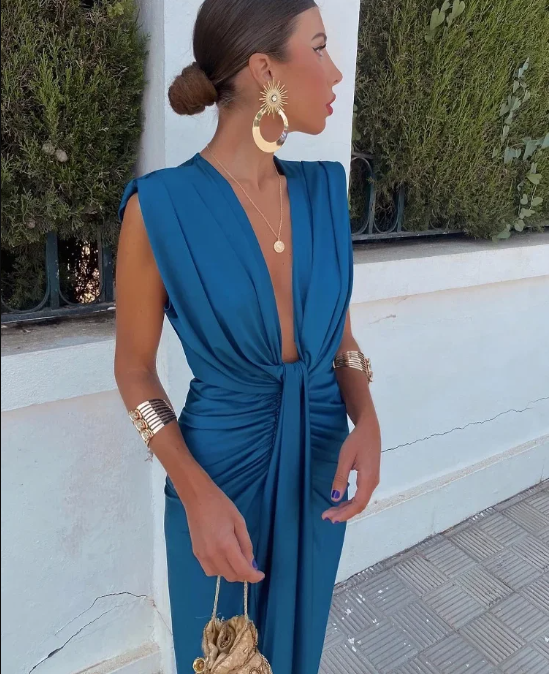 Sophia™ | Abito Plissettato Elegante