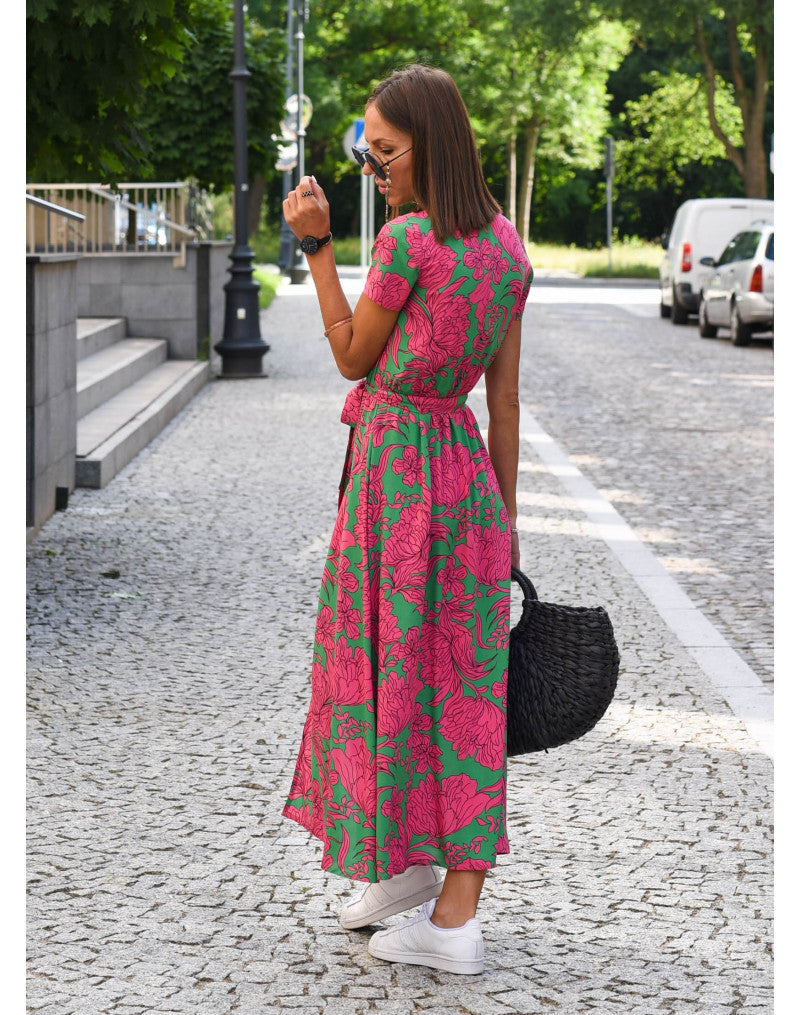 Talia™ | Vestito floreale elegante con scollo a V