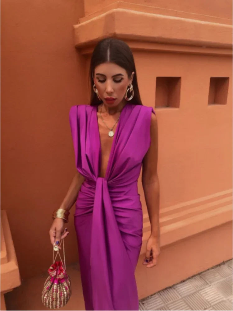 Sophia™ | Abito Plissettato Elegante