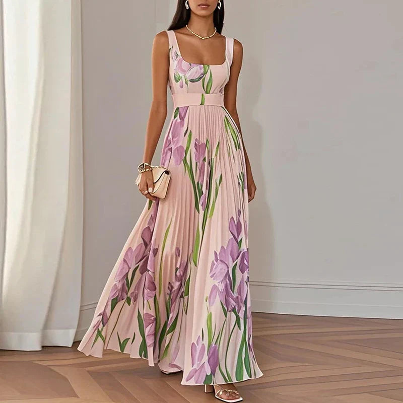Oriah | Vestido Maxi A-Line Floral