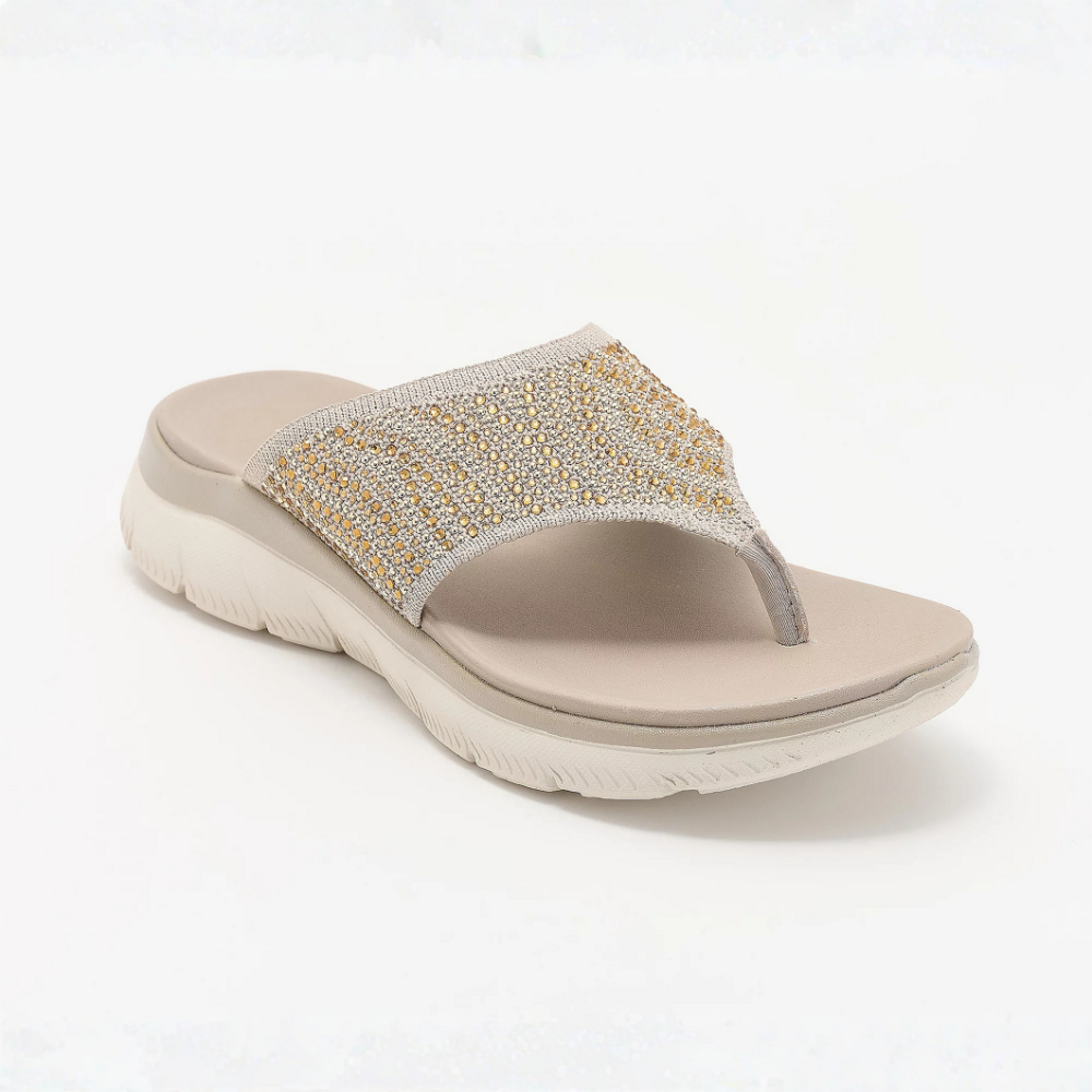 LIORA™ | Sandalias de tiras de malla cristalina, cómodas, para mujer