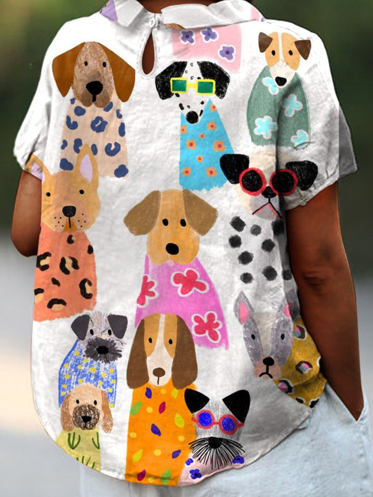 Pippa™ | Maglietta con Stampa di Cani