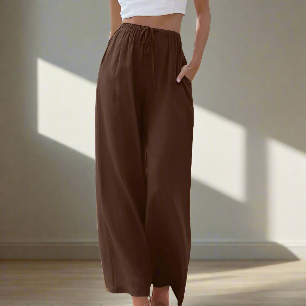 Liam | Pantaloni Estivi a Gamba Larga