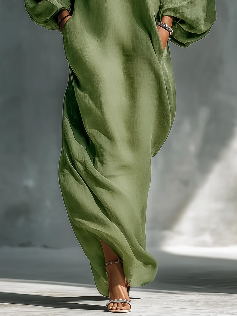 Susana | Abito Maxi Fluido con Design Off-the-Shoulder