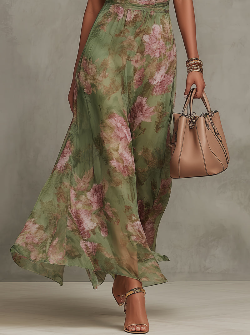Elina | Vestido Largo Elegante Floral Élise