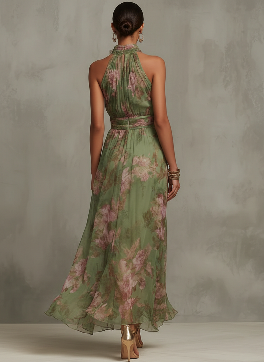 Elina | Vestido Largo Elegante Floral Élise
