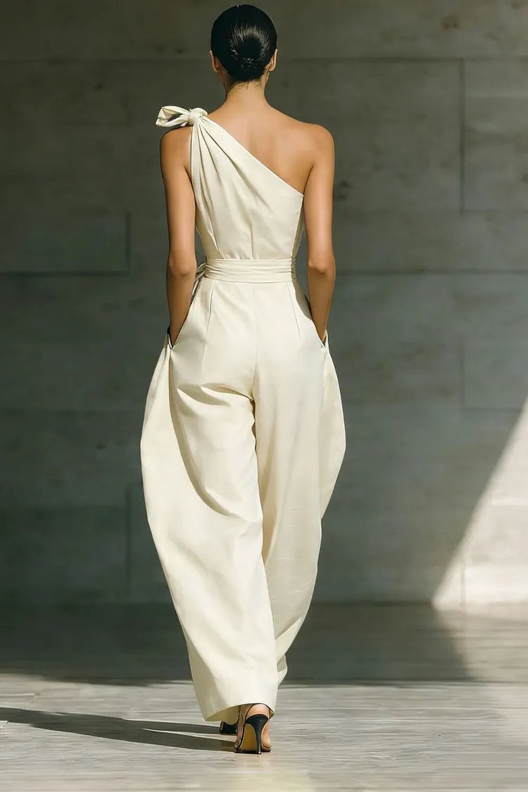 📦📦ULTIMO GIORNO RISPARMIA IL 49% ⏰Elegante Tuta Larga in Lino Off-the-shoulder