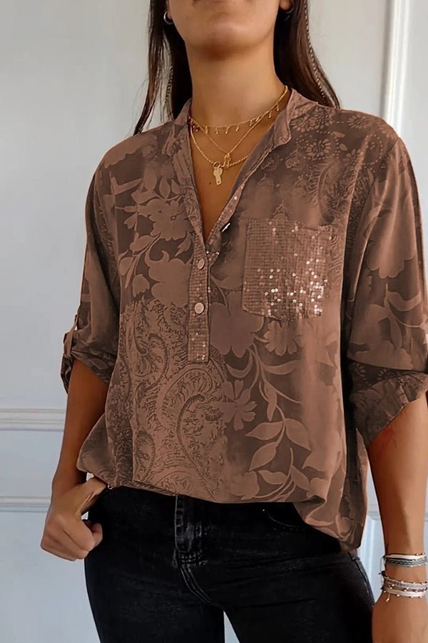 Pauline | Elegante Top di Paillettes