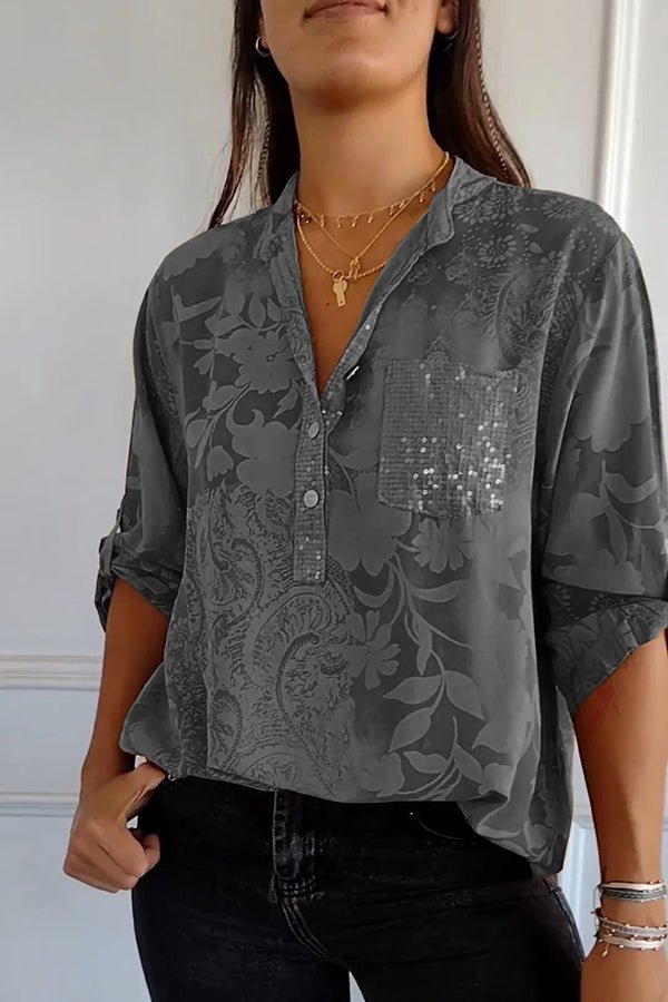 Pauline | Elegante Top di Paillettes
