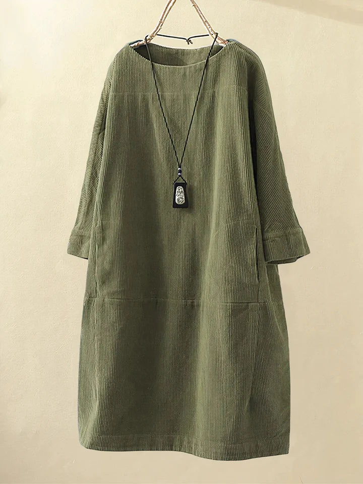 Tunika in corduroy vintage confortevole