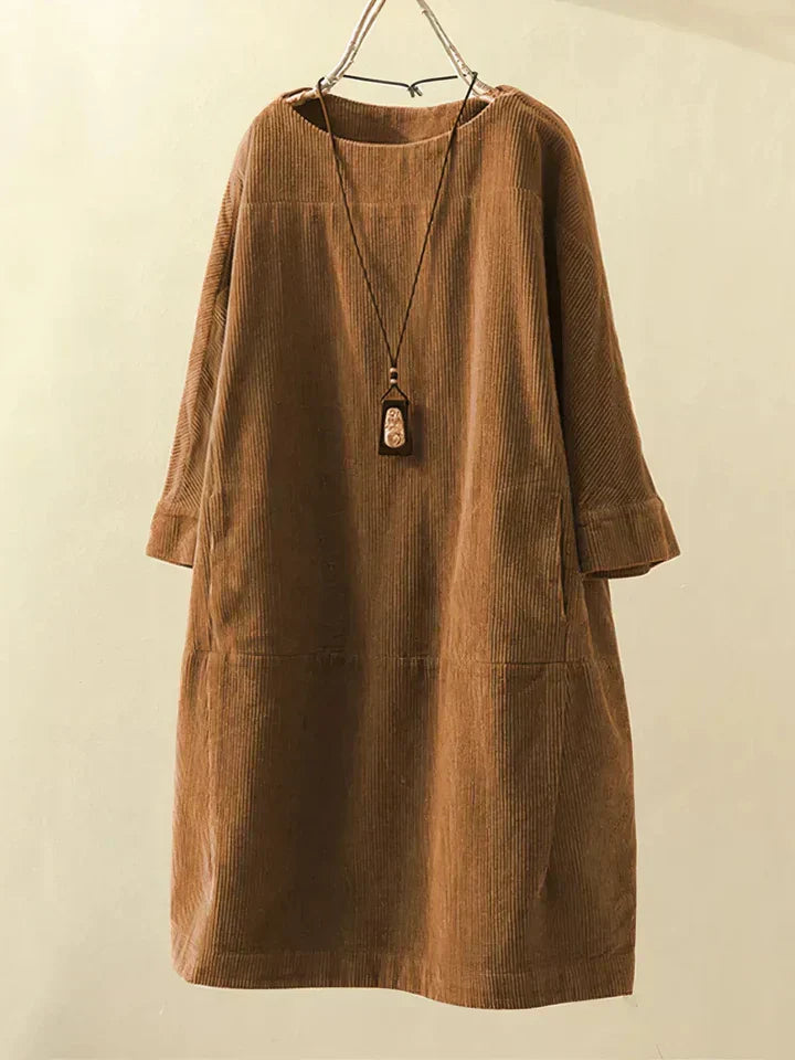 Tunika in corduroy vintage confortevole