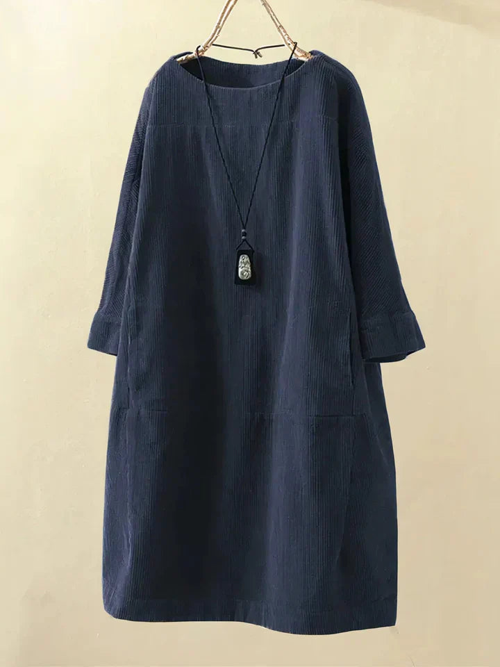 Tunika in corduroy vintage confortevole