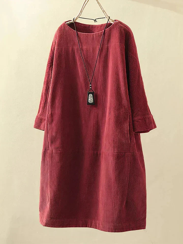 Tunika in corduroy vintage confortevole