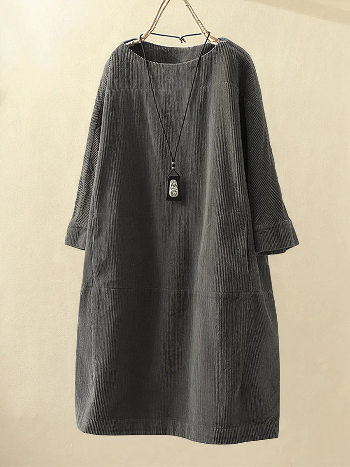 Tunika in corduroy vintage confortevole