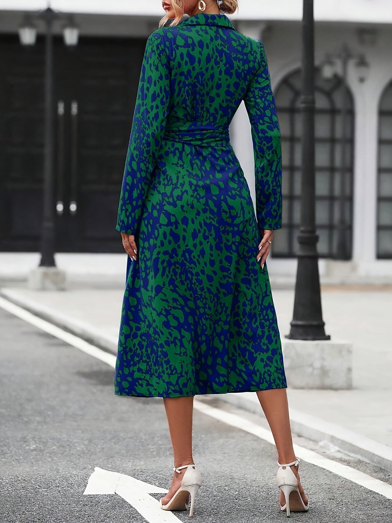 Zafira™ | Abito Camicia Geometrico