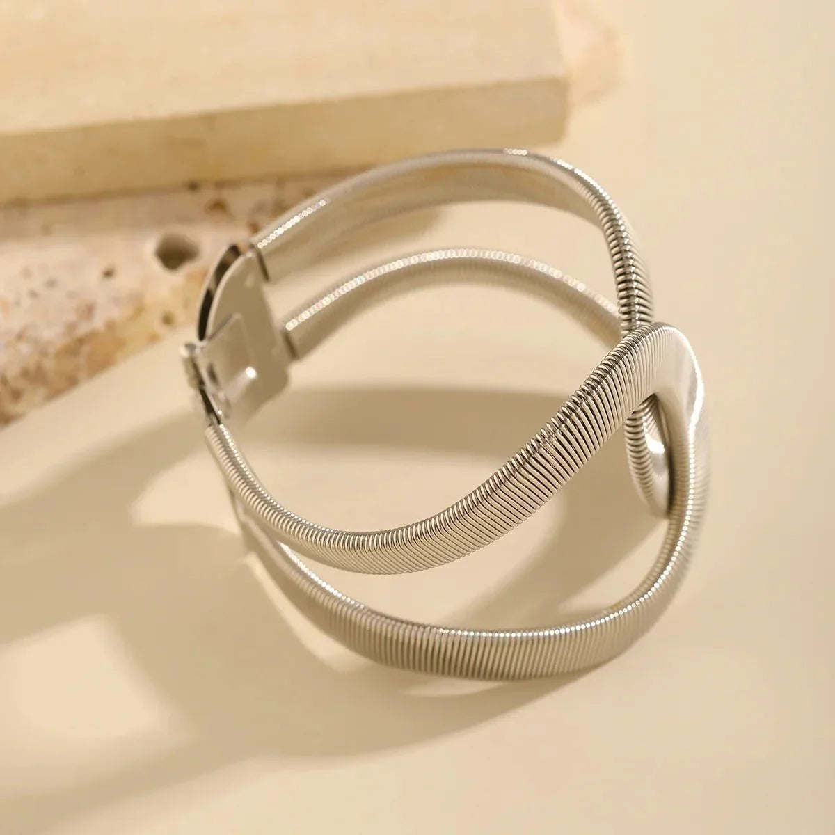 Bracciale a Cuffia Spirale Chunky