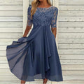 Harper™ | Elegante vestido midi de encaje
