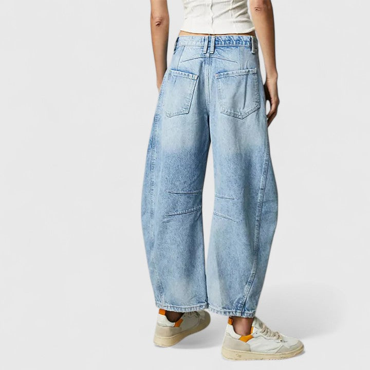 Pioggia | Pantaloni Comodi a Gamba Larga