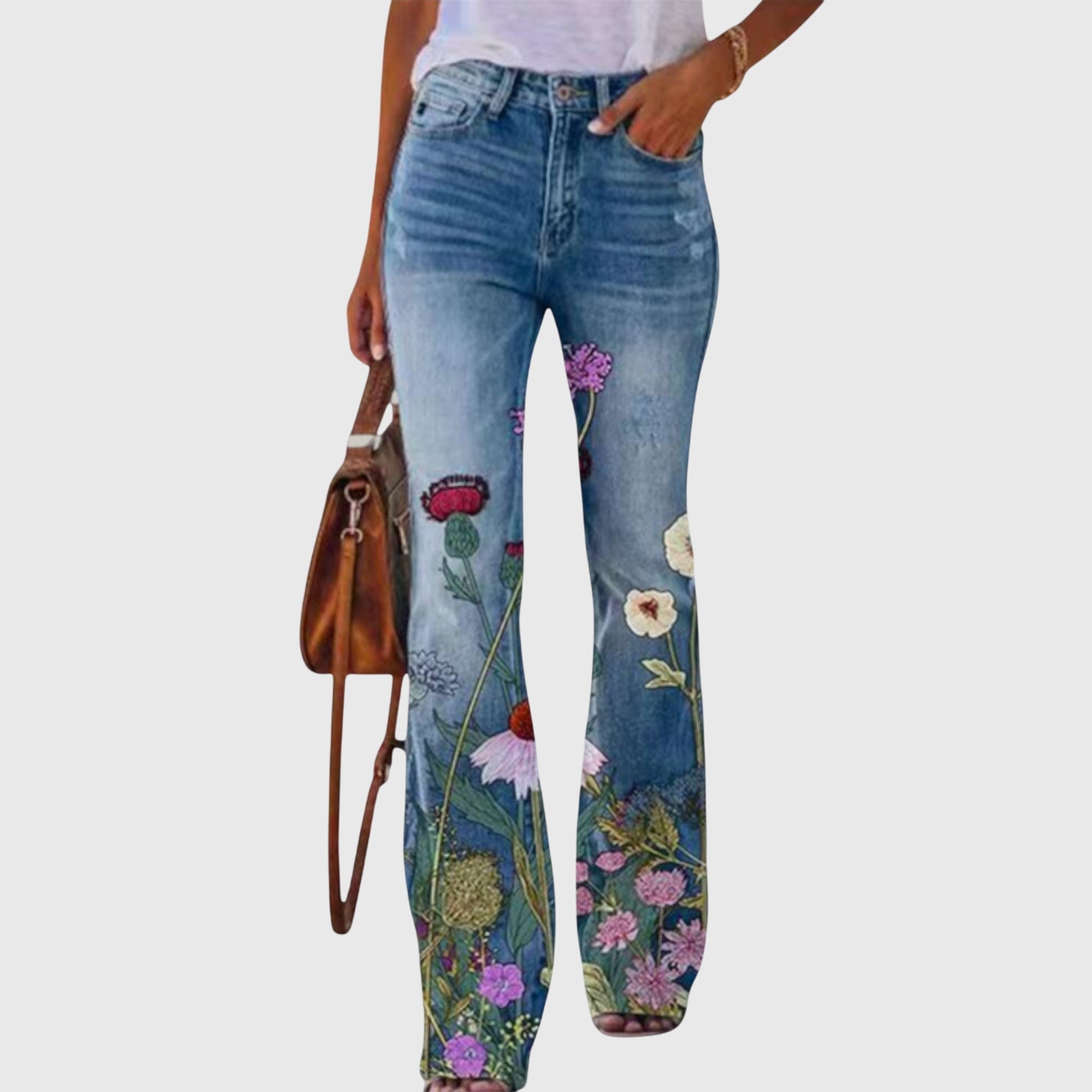 Pantaloni con Fiori