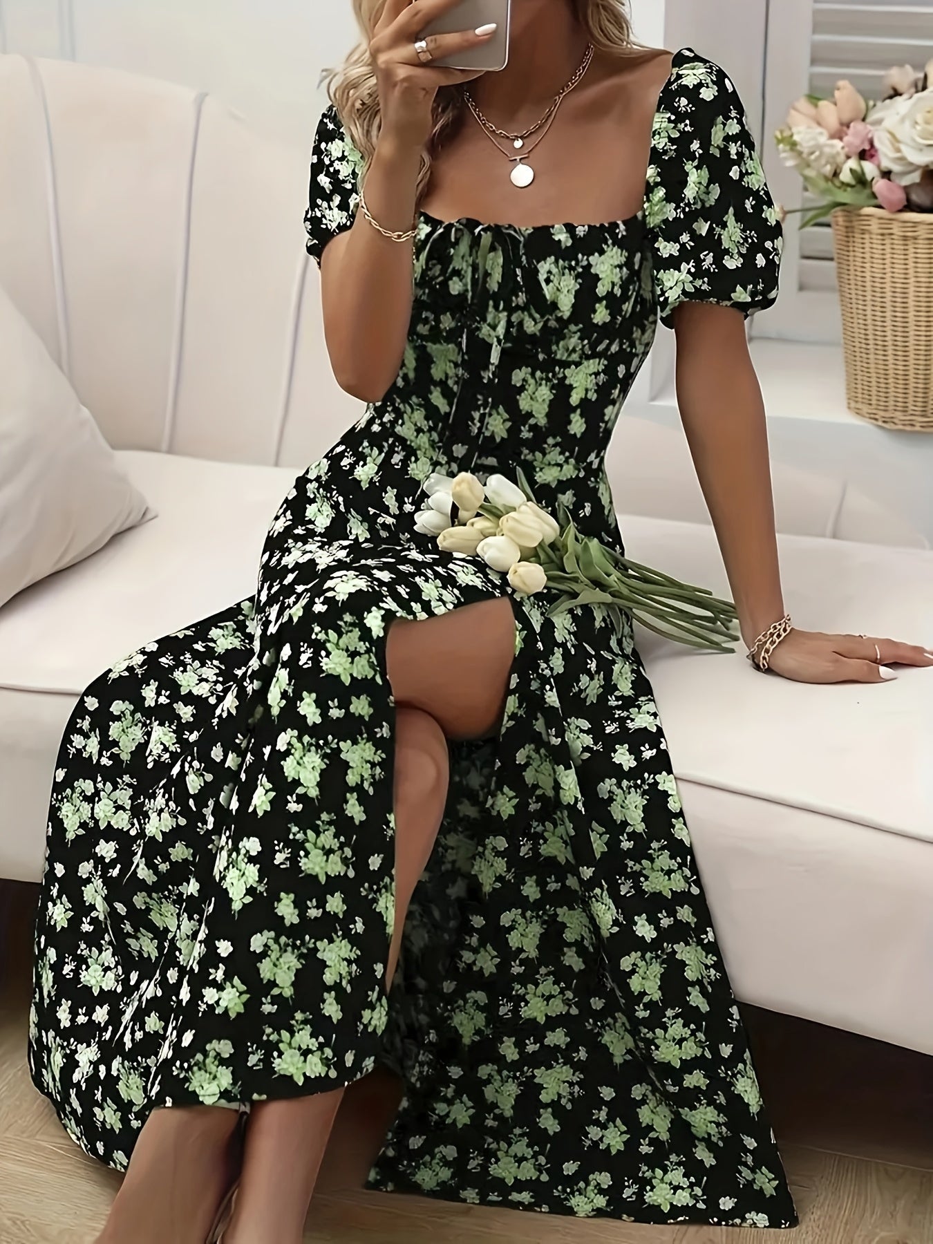 La Scintilla | Vestido Elegante Floral Chloé