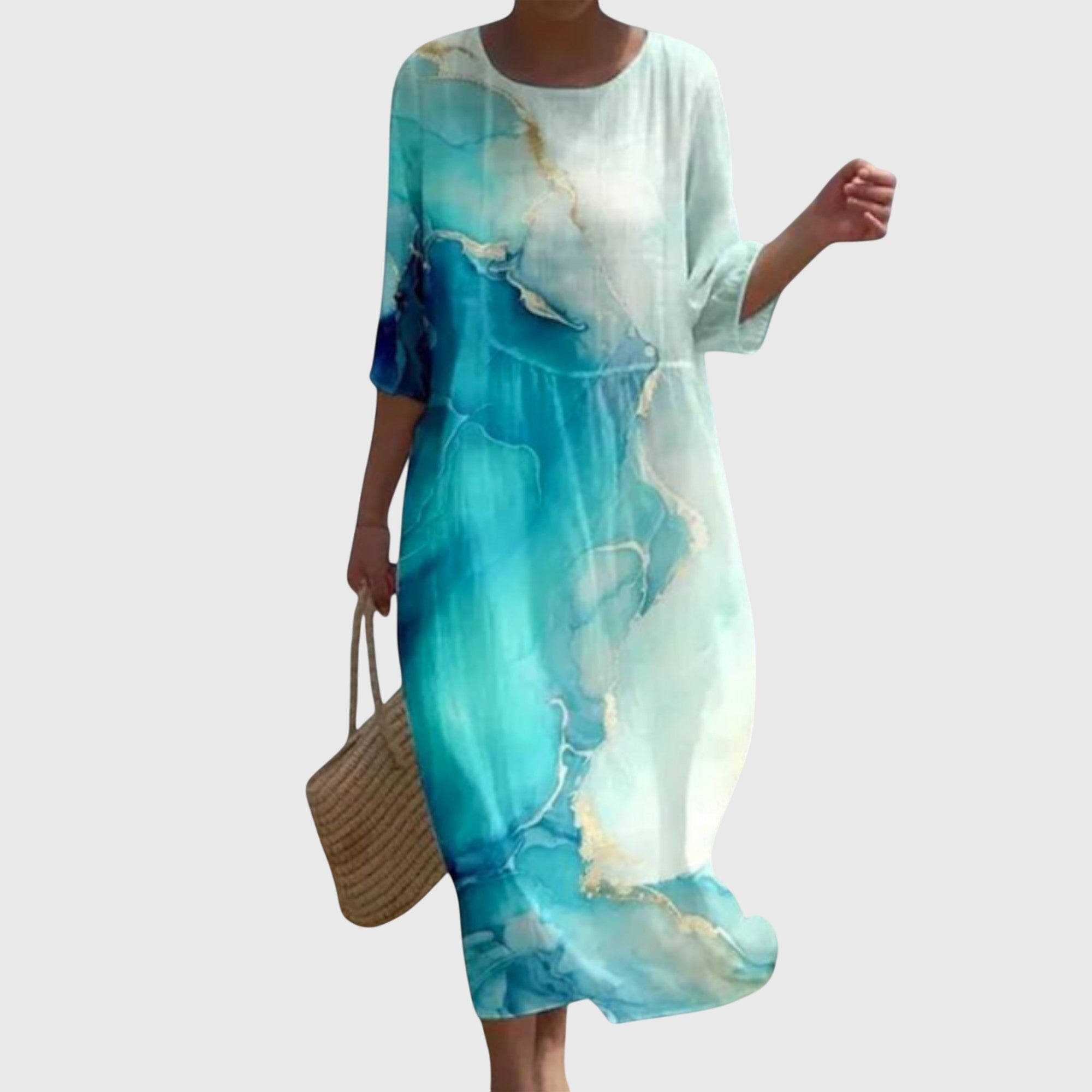 Elena™ | Abito Maxi Floreale Elegante