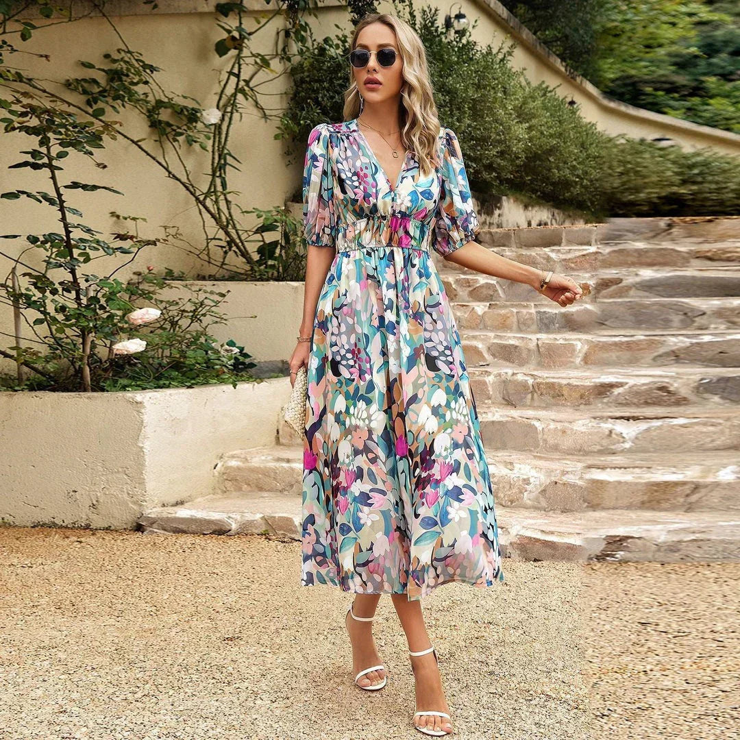 Orina™ | Vestido Elegante con Escote en V