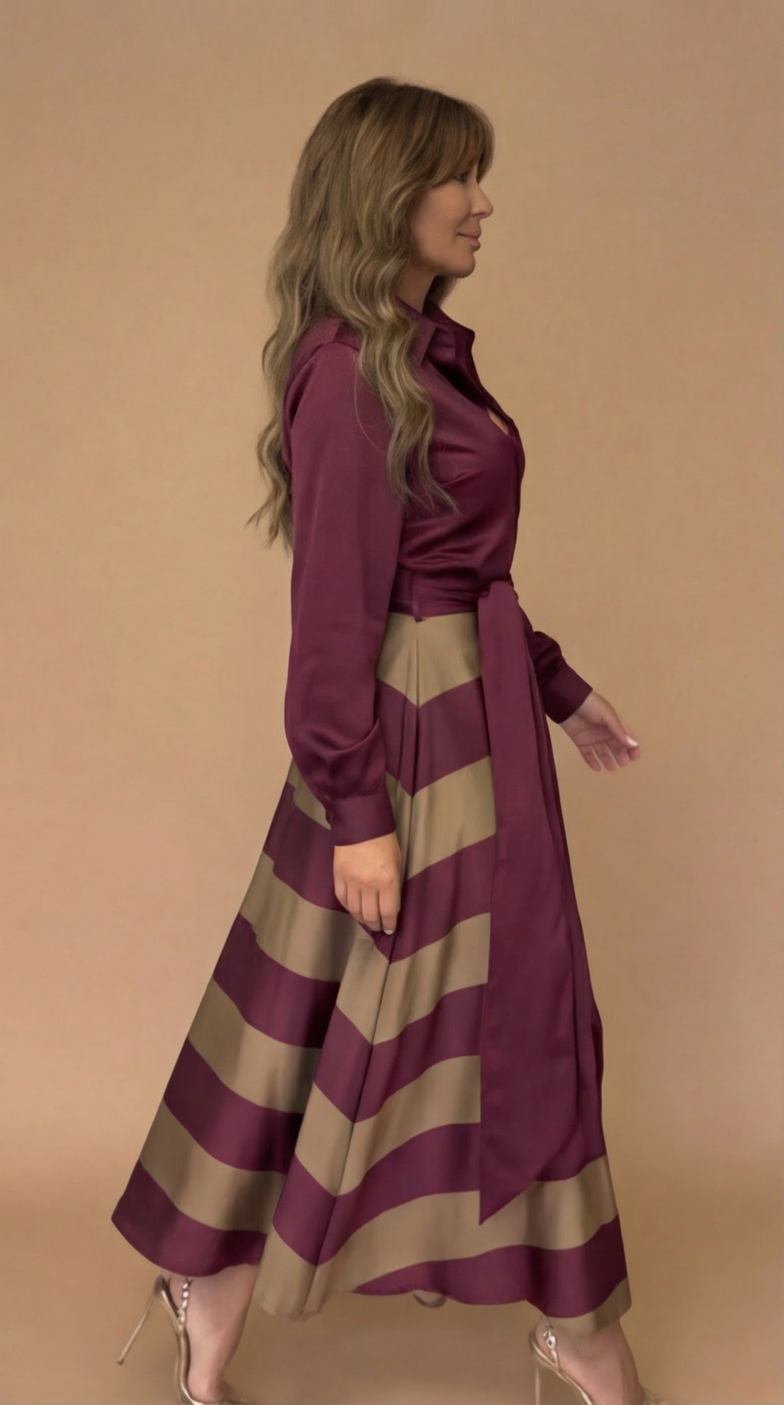 Mila™ | Abito Maxi a Righe