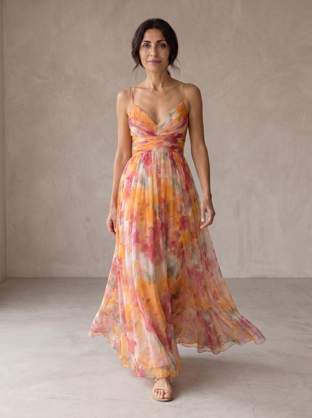 Giselle | Encantador Maxi-Vestido con Estampado Floral