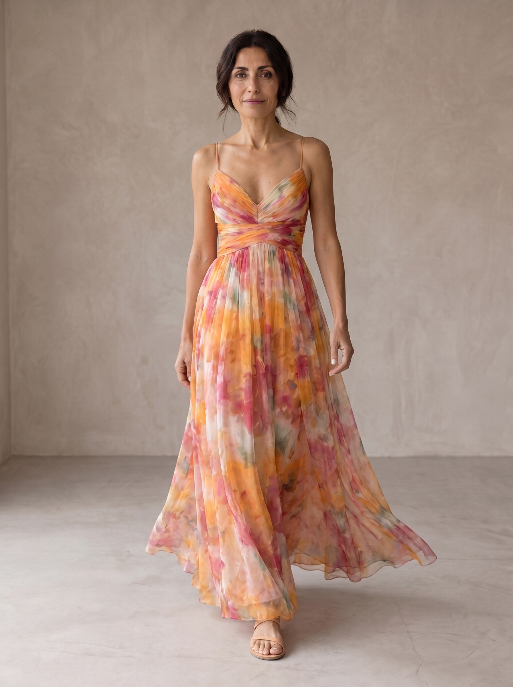 Giselle | Encantador Maxi-Vestido con Estampado Floral