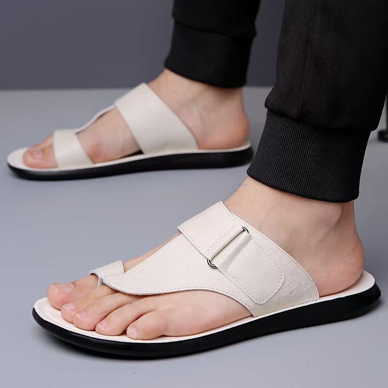 ASTON™ | Sandalias de cuero con tira entre los dedos
