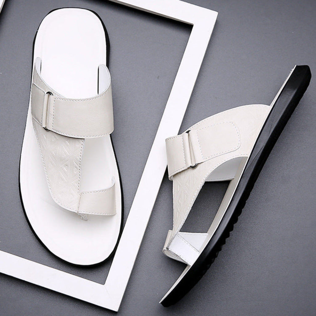 ASTON™ | Sandalias de cuero con tira entre los dedos