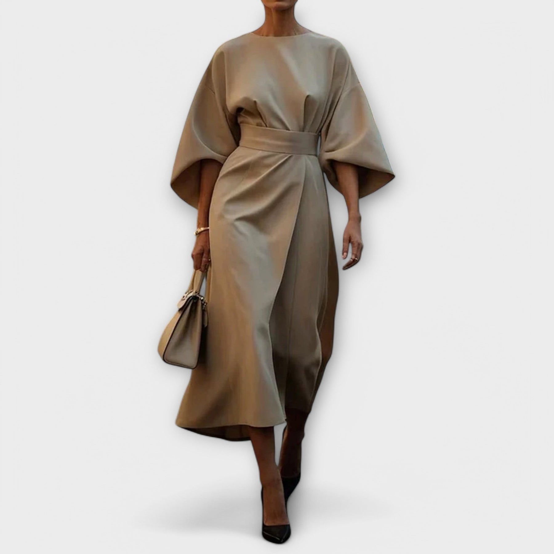 Maya™ | Abito Elegante con Maniche a Lanterna