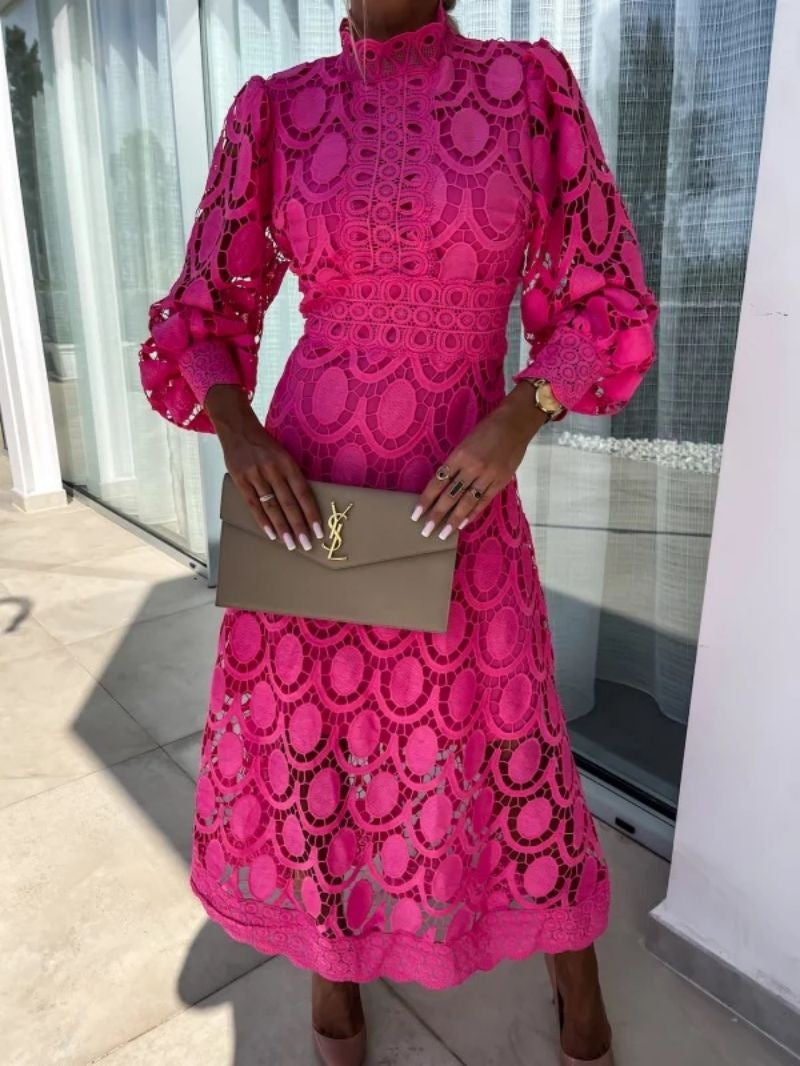 Eloah™ | Elegante Vestido Midi de Encaje