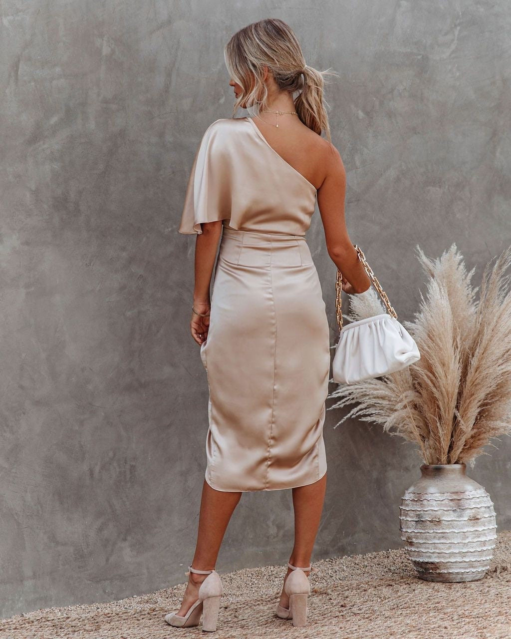 Tamari™ | Elegante Abito Midi in Satin
