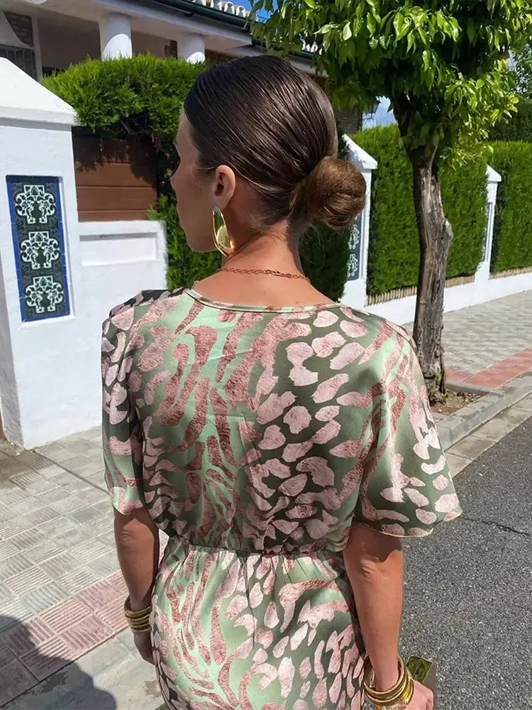 Claire | Abito midi color rame