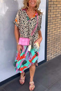 Eri™ | Vestido Casual con Estampado de Leopardo