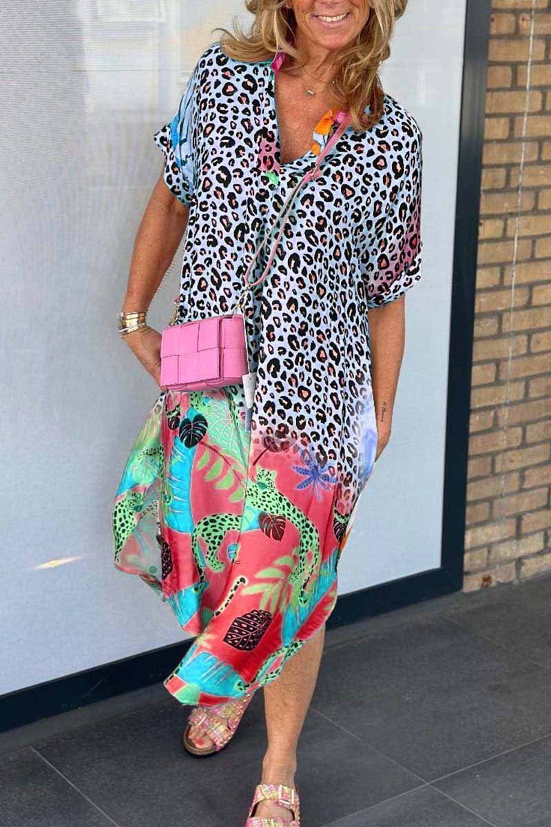 Eri™ | Vestido Casual con Estampado de Leopardo