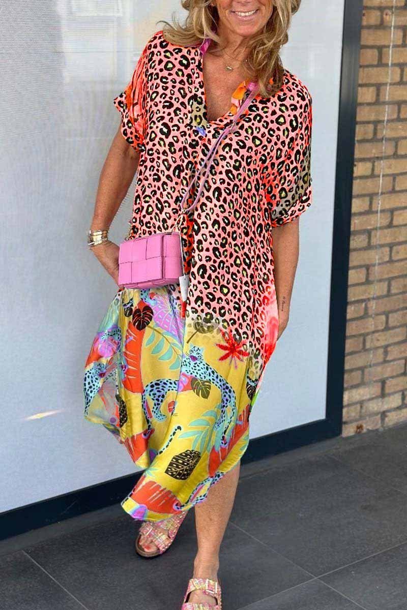 Eri™ | Vestido Casual con Estampado de Leopardo