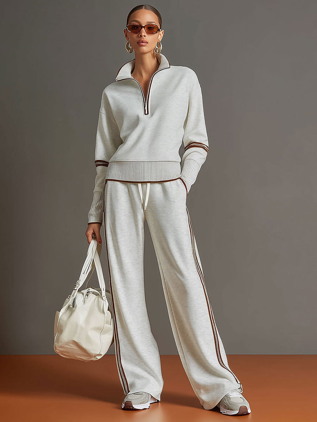 Marietta – blusa e pantaloni a gamba larga