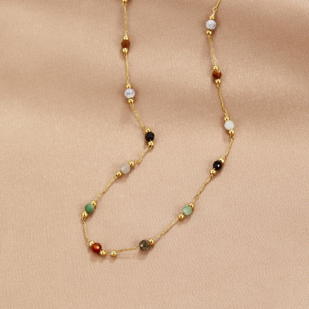 Collier Minimalista con Piedra