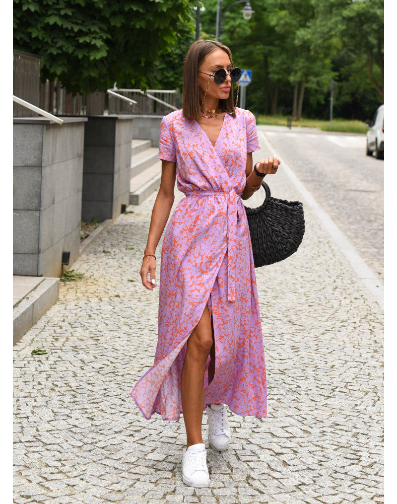 Talia™ | Vestito floreale elegante con scollo a V