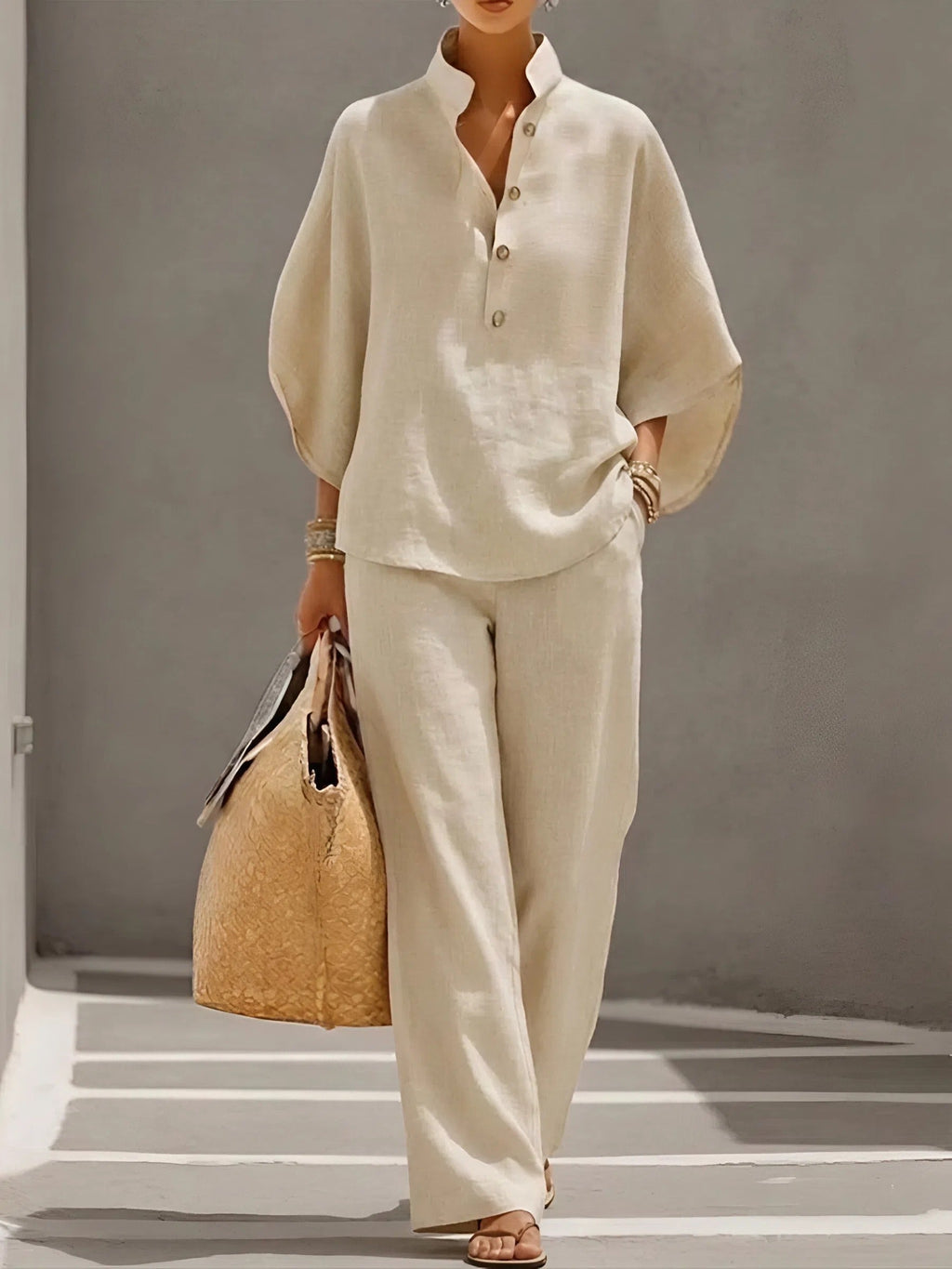 Elena | Set Casual in Cotone e Lino