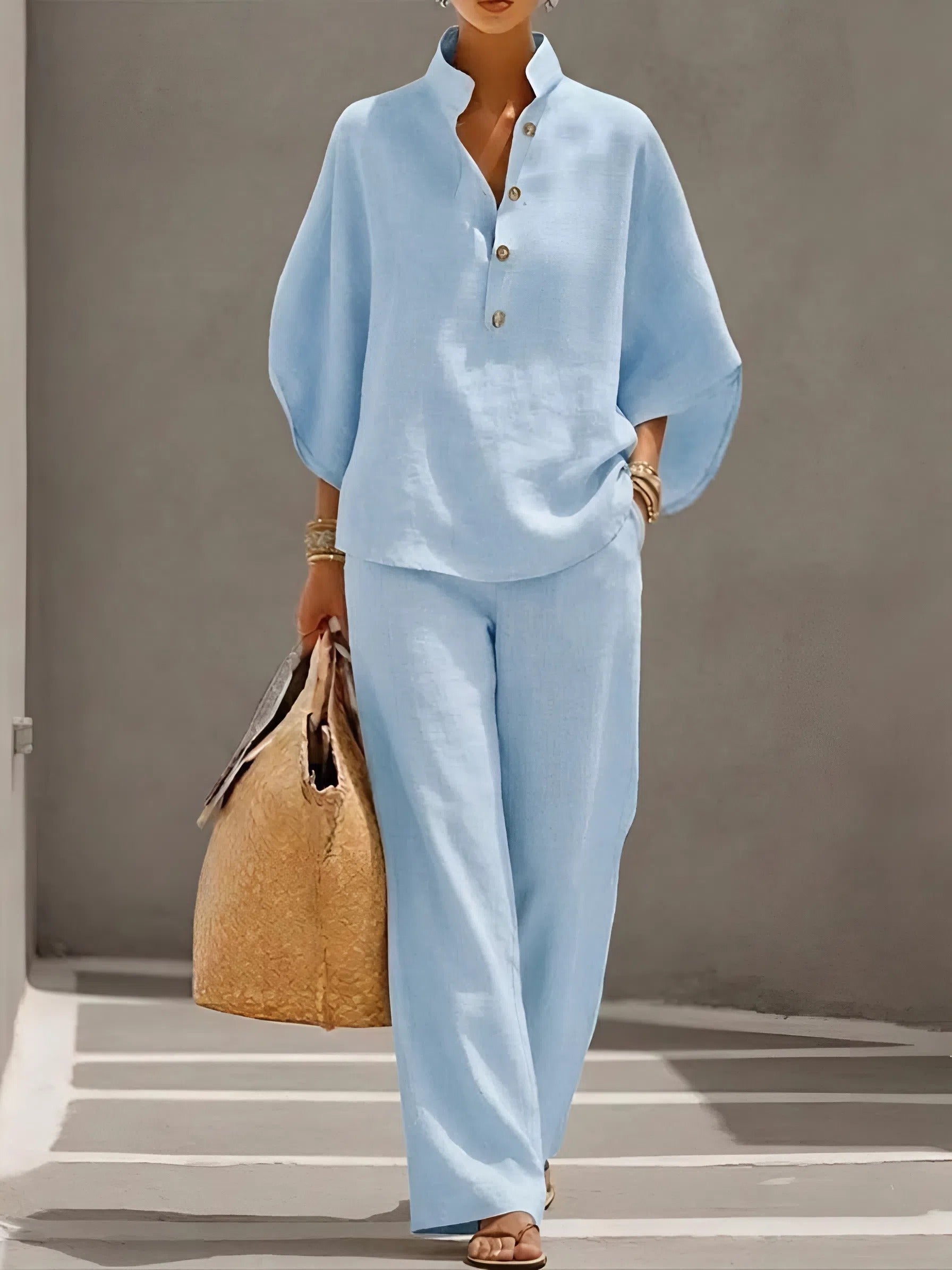 Elena | Set Casual in Cotone e Lino