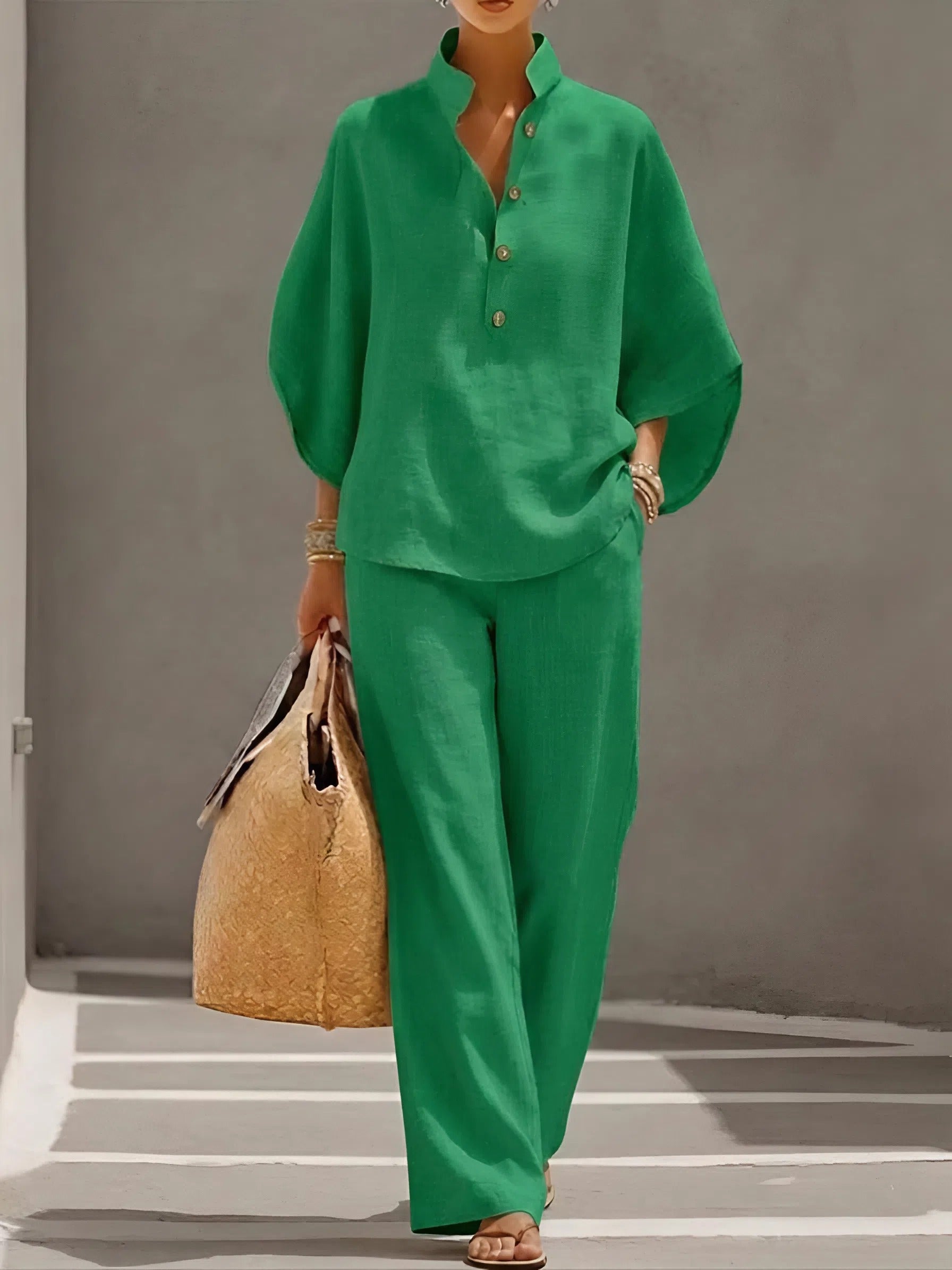 Elena | Set Casual in Cotone e Lino