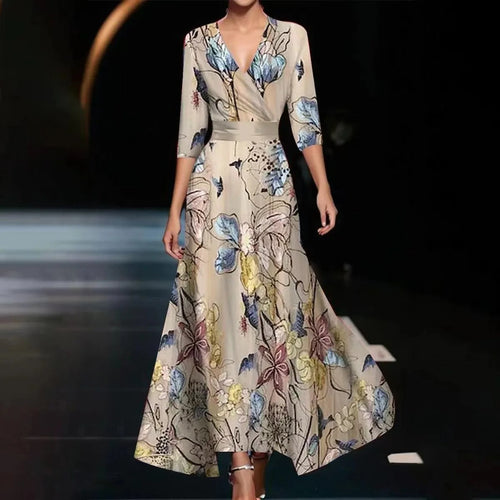 Aria™ | Abito Chic con Stampa Floreale